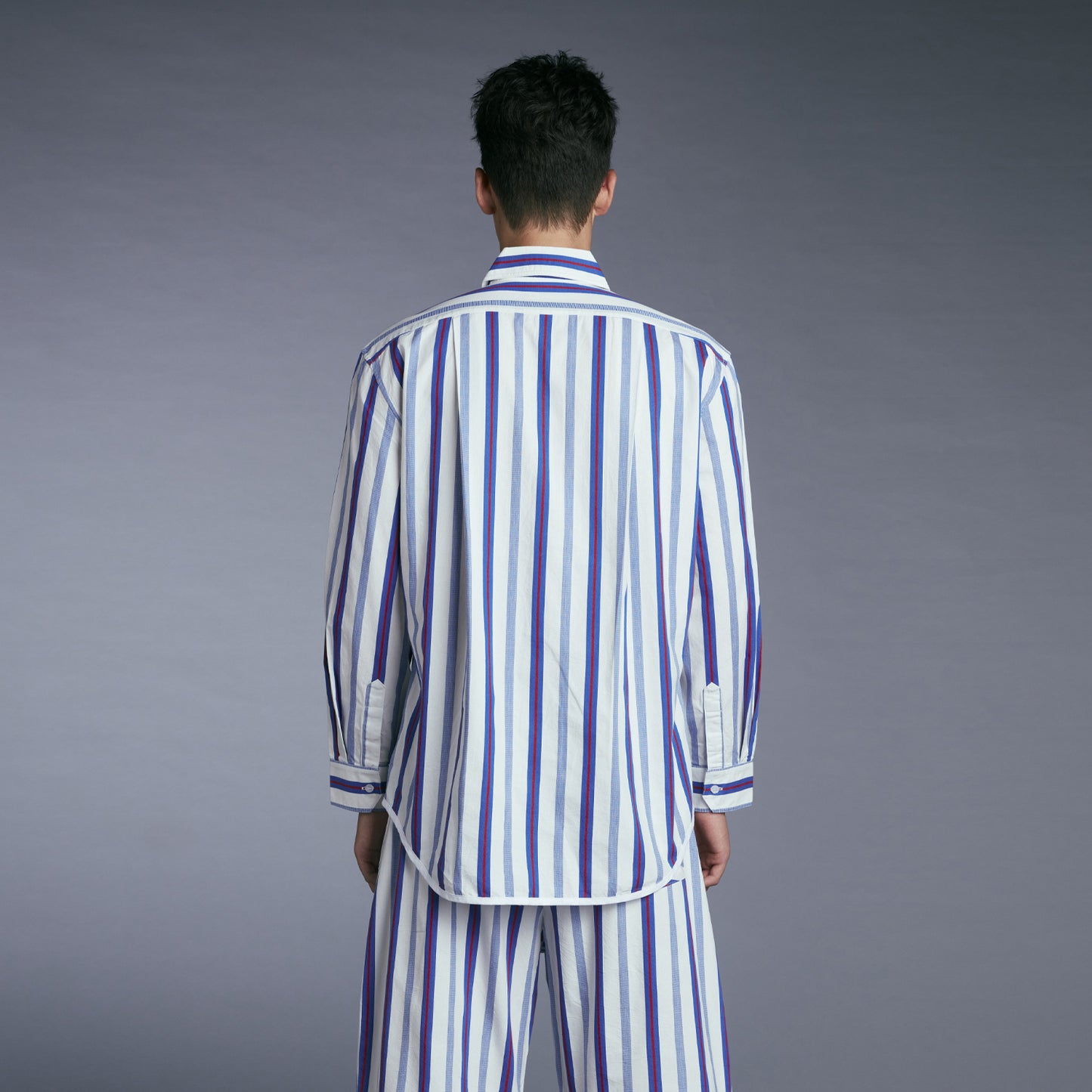 PJ SHIRT NAVY/WHITE