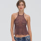 CONEY CROCHET HALTER TOP