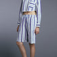 BERMUDA SHORTS NAVY/WHITE