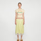 SATIN MIDI SKIRT (YELLOW)