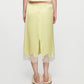SATIN MIDI SKIRT (YELLOW)