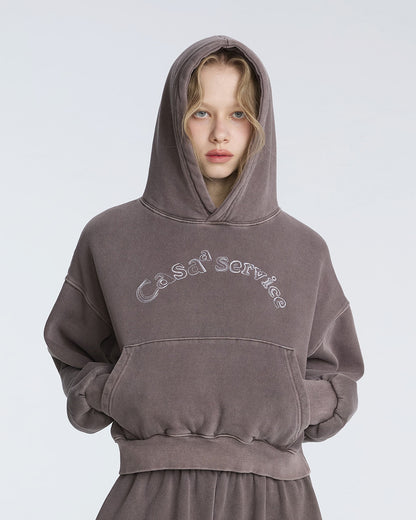 CASAA SERVICE HOODIE (MOCHA BROWN)